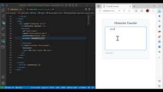 HTML CSS JavaScript Project 7:Character Counter