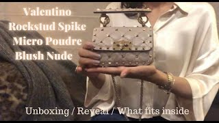 New Valentino Rockstud Spike Micro Mini Unboxing/ Reveal-   Poudre / Blush Nude