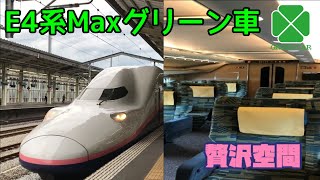 【でたらめグリーン車紀行】オール2階建て新幹線のグリーン車に乗ってみた【上越新幹線E4系】