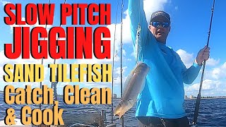 SLOW PITCH JIGGING Sand Tilefish Catch Clean Cook