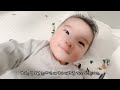 육아 vlog 생후 134 142 성장기록 4개월 접종 전찌개🍲 아꼬모 베개🐊 율이의 첫 빠방이 오이스터3