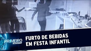 Funcionários de buffet furtam e cospem nas comidas de festa infantil | Primeiro Impacto (28/10/19)