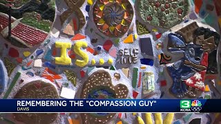 Dozens gather to remember 'Compassion Guy' David Breaux and to keep his message alive