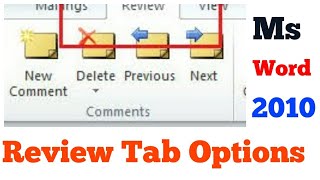 How to add new comment in Review Tab