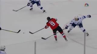 Stefan Noesen scores to give the Devils the lead (Devils vs. Lightning 2018 NHL Playoffs)