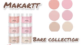 SWATCHING MAKARTT ACRYLIC POWDERS Using 2 different Monomer Does It Make A difference?