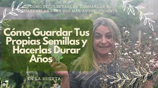 Como guardar tus propias semillas y que duren años🌱| En la huerta👩‍🌾👩‍🌾