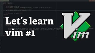 Screencast #19: Let's learn vim #1 - The three vim modes & moving the cursor