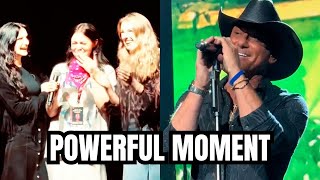 Tim Mcgraw S Daughters Break Down In Tears On Stage