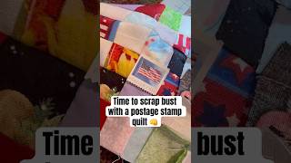 Part 1 of adding to a postage stamp quilt! #quilt #quilting #sewing #handmade