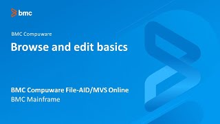 BMC Compuware File-AID/MVS Online - Browse and edit basics