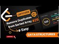 #LeetCode #26 | Remove Duplicates from Sorted Array | Efficient Two-Pointer Approach #LvsLogics #DSA