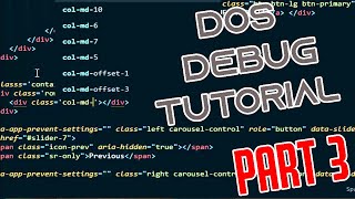 DOS DEBUG COMMANDS | Tutorial | Part 3