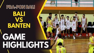 BALI VS BANTEN I Banyak Banget Scoring Options Bali I Efrael  Gets Buckets For Banten