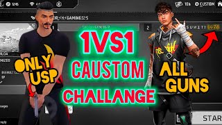 💪1vs1 Caustom Match🔥Only Usp 🆚 All Guns Challange😱can i Clutch??@DRHandcamGaming