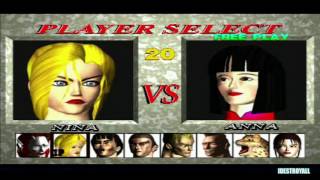 Tekken 1: Character Select Animations (ARCADE)