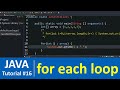 Java Tutorial #16 - for-each Loop in Java Programming | Enhanced for loop