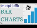 Bar Charts in Matplotlib | Matplotlib Tutorial for beginners.