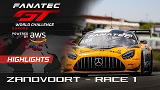 Race Highlights | Zandvoort 2022 | Race 1 | Fanatec GT World Challenge Europe Powered by AWS