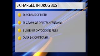 3 arrested in NC for having meth, held on $4.5M bonds each: police