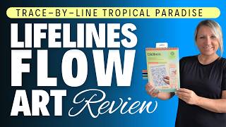 Lifelines Flow Art Trace By Line Tropical Paradise Coloring Book Activity Pad