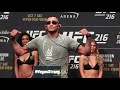 ufc 216 tony ferguson vs. kevin lee staredown mma fighting