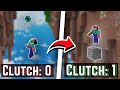 Teaching NOOBS How To Ender Pearl CLUTCH in Minecraft Skywars...