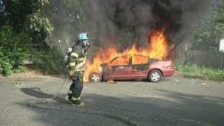 Selden Fire Department Responds to Car Fire