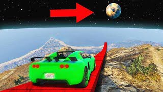 LONGEST CAR JUMP IN THE HISTORY OF GTA 5! (GTA 5 Funny Moments)