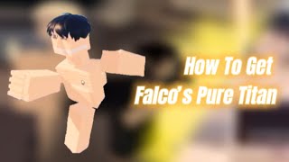 AoT InsertPlayground: How To Easily Get The Falco Pure Titan!