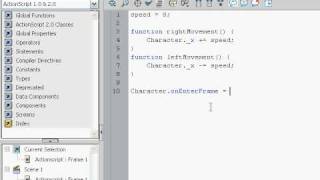 Flash CS4 Tutorial 1 - Moving Character