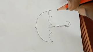 33 Drawing an Umbrella using malayalam letter റ.  റ മലയാളം അക്ഷരം കൊണ്ട് കുട വരയ്ക്കാം