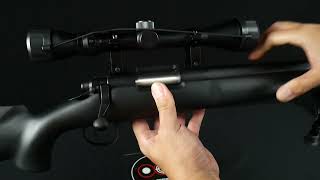 บีบีกันสไนเปอร์ A\u0026K M24 ไม้แท้สีดำ Air Cocking Sniper Rifle   Black BB GUN