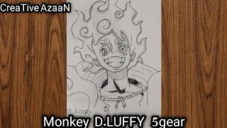 How to Draw Monkey D.LUFFY step by step/monkey D. luffy sketch for Beginners/Easy anime drawing