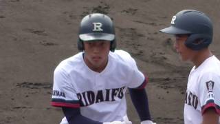 2018秋／理大附・入江／右前ﾋｯﾄ／vs 西純矢投手(創志学園➡阪神ﾀｲｶﾞｰｽ)