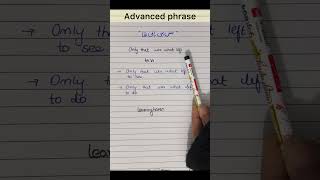 Learn advanced English phrase #english #ielts #shortsvideo