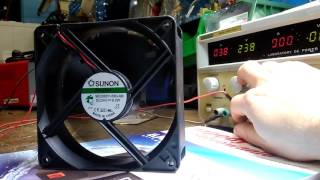 Wiatrak test sunon 24v