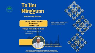 Kajian rutin jum'at malam Ba'da Maghrib Diasuh oleh Tuan Guru Dr. Drs. KH. Fasyani Hata