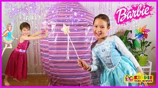 Barbie Giant Surprise Egg with Barbie Dolls