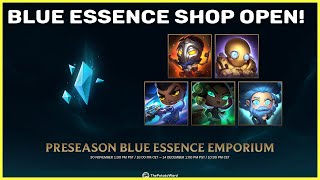 BLUE ESSENCE SHOP NOW OPEN LEAGUE OF LEGENDS