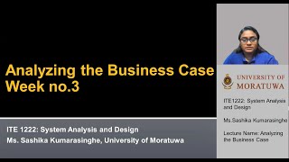 Week 03 - Analysing the Business Case