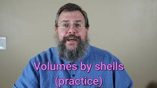 Calculus 2 -- Volume by shell method -- More practice