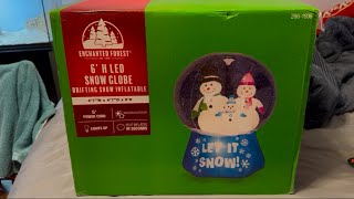 Menards 2024 Gemmy 6ft inflatable snowglobe