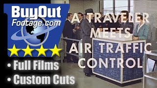 1960s Archive - Aviation Air Traffic Control Stock Video