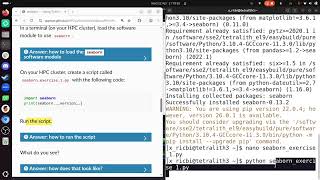 Lecture 3D: seaborn on NSC's resource tetralith