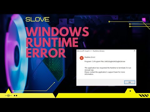 Windows Error Reporting – Windows Runtime error