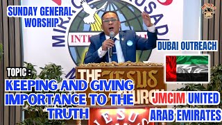 JMCIM PREACHING | KEEPING AND GIVING IMPORTANCE TO THE TRUTH By BEL. O. P. EBOY MERLE | AUG 18, 2024