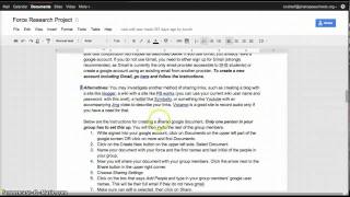 Ideas for collaboration in Google Docs