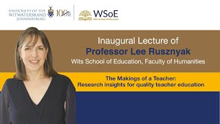 Inaugural Lecture: Professor Lee Rusznyak - Faculty of Humanities