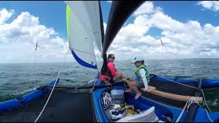 360° Going Fast on Windrider 17 Sailboat